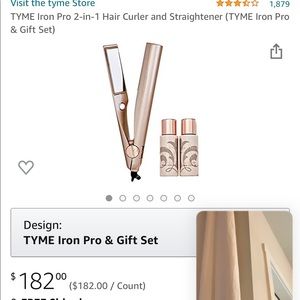 TYME 2 in 1 Curler & Straighter